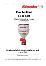 Предварительный просмотр 1 страницы Stocks AG Fan Jet Mini 130 Original Operating Manual And Parts List