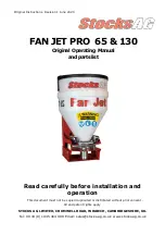 Stocks AG FAN JET PRO 130 Original Operating Manual And Parts List предпросмотр