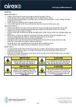 Preview for 14 page of STODDART Airex AXH.FDFSSQ.09 Specification, Installation And Operation Manual