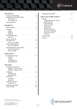 Предварительный просмотр 3 страницы STODDART Culinaire CH.BMC.D.GSB Specification, Installation And Operation Manual