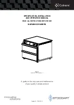 STODDART Culinaire CH.WD Specification, Installation And Operation Manual preview