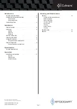 Preview for 3 page of STODDART Culinaire EVO40ST Specification, Installation And Operation Manual