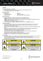 Preview for 13 page of STODDART Culinaire EVO40ST Specification, Installation And Operation Manual