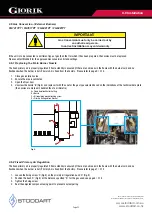 Preview for 24 page of STODDART GIORIK 700 Series Installation, Operation & Maintenance Manual