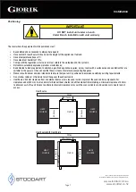 Preview for 8 page of STODDART Giorik Minitouch KM061WT Specification, Installation & Operation Manual