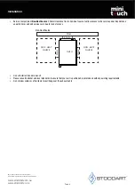 Preview for 9 page of STODDART Giorik Minitouch KM061WT Specification, Installation & Operation Manual