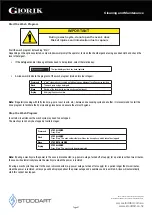 Preview for 48 page of STODDART Giorik Minitouch KM061WT Specification, Installation & Operation Manual