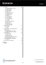 Preview for 4 page of STODDART Giorik SEH061WT Specification, Installation & Operation Manual