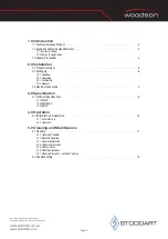 Preview for 3 page of STODDART woodson W.MFS Specification, Installation And Operation Manual