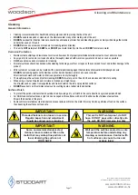 Preview for 12 page of STODDART Woodson WI.HBCT.1.2400 Specification, Installation And Operation Manual