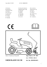 Stoeryd SNOW BLADE 120 CM Instructions Manual preview