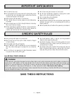 Preview for 4 page of STOK GRIDIRON STE1050 Operator'S Manual