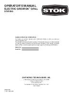 Preview for 18 page of STOK GRIDIRON STE1050 Operator'S Manual