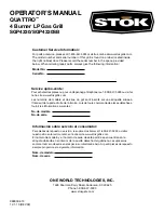 Preview for 28 page of STOK QUATTRO SGP4330 Operator'S Manual