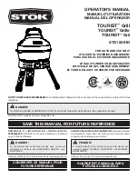 STOK TOURIST STG1001HD Operator'S Manual preview