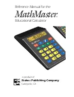 Предварительный просмотр 1 страницы Stokes Publishing MathMaster Reference Manual