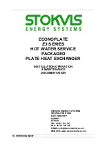 STOKVIS ENERGY SYSTEMS ECONOPLATE E3 Series Installation, Operation & Maintenance Documentation предпросмотр