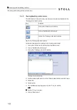 Preview for 112 page of Stoll CMS 502 HP+ Operating Instructions Manual