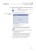 Preview for 121 page of Stoll CMS 502 HP+ Operating Instructions Manual