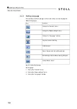 Preview for 192 page of Stoll CMS 502 HP+ Operating Instructions Manual