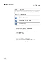 Preview for 202 page of Stoll CMS 502 HP+ Operating Instructions Manual