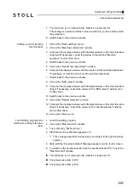 Preview for 205 page of Stoll CMS 502 HP+ Operating Instructions Manual