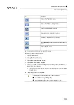 Preview for 213 page of Stoll CMS 502 HP+ Operating Instructions Manual