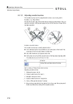 Preview for 214 page of Stoll CMS 502 HP+ Operating Instructions Manual