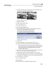 Preview for 219 page of Stoll CMS 502 HP+ Operating Instructions Manual