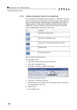 Preview for 362 page of Stoll CMS 502 HP+ Operating Instructions Manual