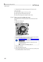 Preview for 420 page of Stoll CMS 502 HP+ Operating Instructions Manual