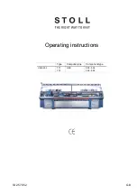 Stoll CMS 730 S Operating Instructions Manual preview