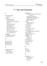 Preview for 437 page of Stoll CMS ADF-3 Operating Instructions Manual