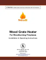 Preview for 1 page of Stoll Wood Grate Heater Installation & Operating Instructions