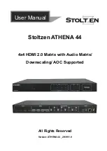 Preview for 1 page of Stoltzen ATHENA 44 User Manual