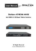 Preview for 1 page of Stoltzen ATHENA 44HB User Manual