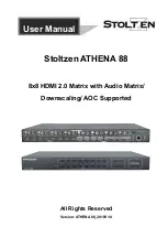 Stoltzen ATHENA 88 User Manual preview