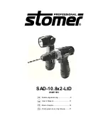 Предварительный просмотр 1 страницы Stomer SAD-10.8x2-LtD User Manual