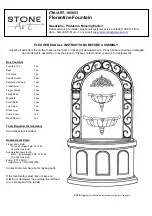 Preview for 1 page of Stone Art 105853 Manual