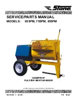 Предварительный просмотр 1 страницы Stone Champion 655PM Service And Parts Manual