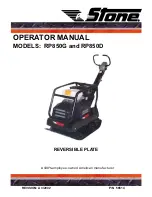 Stone RP850D Operator'S Manual предпросмотр