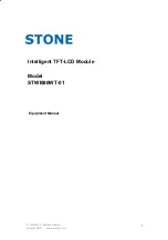 Preview for 1 page of Stone STWI080WT-01 Equipment Manual