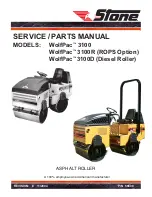 Предварительный просмотр 1 страницы Stone WolfPac 3100 Service & Parts Manual