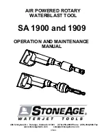 Предварительный просмотр 1 страницы StoneAge SA 1900 Operation And Maintenance Manual