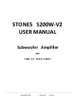 Stones Sound Studio S200W-V2 User Manual preview