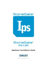 Предварительный просмотр 1 страницы Stonesoft StoneGate IPS-1205 Appliance Installation Manual