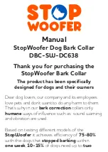 Preview for 1 page of Stop Woofer DBC-SW-DC638 Manual