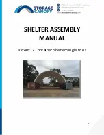 Preview for 1 page of Storage Canopy 33x40x12 Assembly Manual