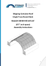 Preview for 1 page of Storage Canopy C4040R Assembly Instructions Manual