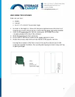 Preview for 3 page of Storage Canopy C4060R Assembly Instructions Manual